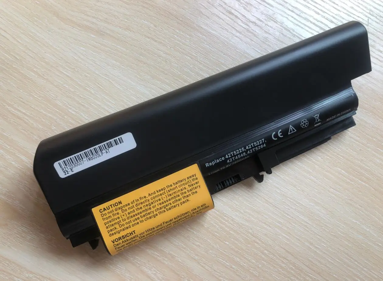 Bateria do Portátil para Lenovo Thinkpad 6600mah Células R400 T400 R61 T61p T61u 42t5264 42t5265 - Imagem 2