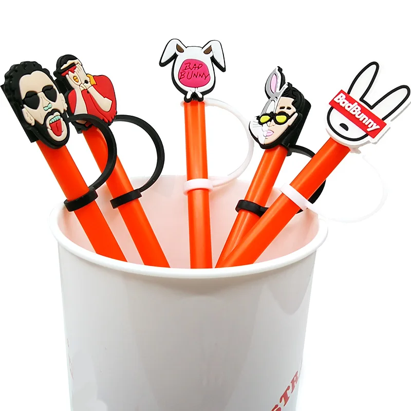 Silicone Splash Proof Bad Bunny Straw Topper Mold: Reusable, Decorative 8mm  Accessory For Dust Free Drinking At Parties. From Amandagogogo2022, $0.22