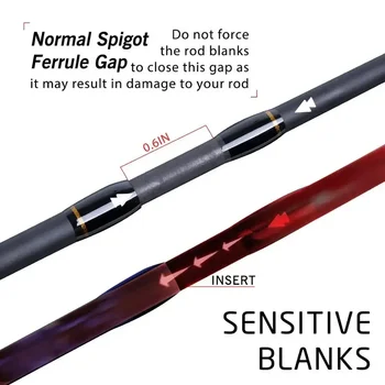 Goture Xceed 4 Setions Travel Fishing Rod With Fuji Guide Ring Carbon Fiber 1.98-3.6M Spinning Casting Lure Rod For Carp Fishing 6