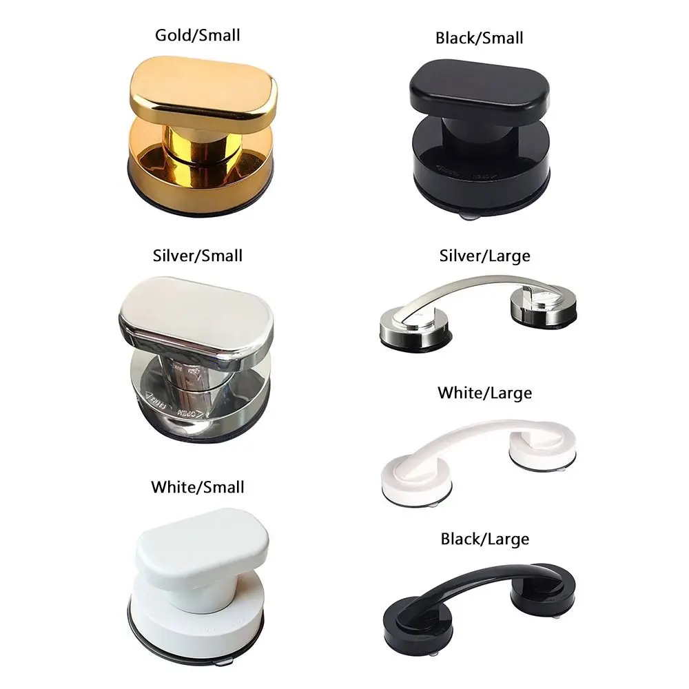 Creative with Suction Cup Shower Handle Anti-slip Furniture Cabinet Knobs Door Pulls Bathtub Pulls