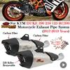 For KTM DUKE 390 250 125 RC390 KTM390 2017 2018 2019 Motorcycle Yoshimura Exhaust Middle Link Pipe Escape Moto Muffler DB Killer