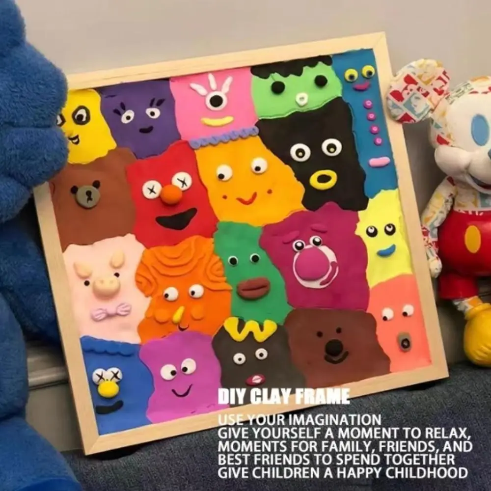 Photo Frame Wood Photo Frame Wood Frame Wood Picture Frame Art Puzzle Holder DIY Blank Clay Frames
