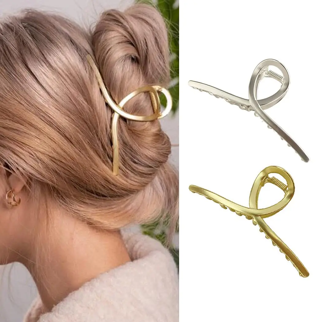 

Large Hair Claw Nonslip Hair Barrettes Non-Slip No Broken Strong Hold Hair Clamps Fashion Hair Accessories for Woman and Girls