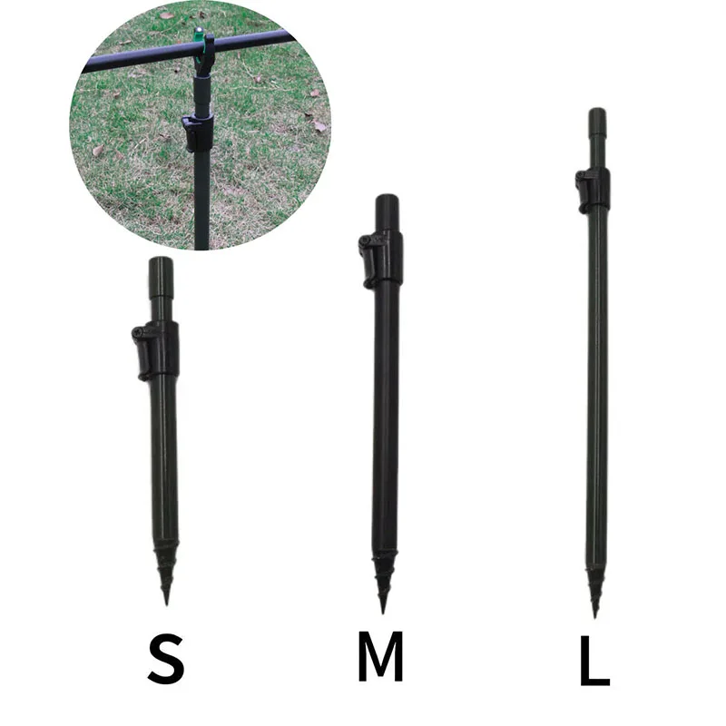 2 pièces supports de canne à pêche aluminium pod bankstick accessoires carpe pêche