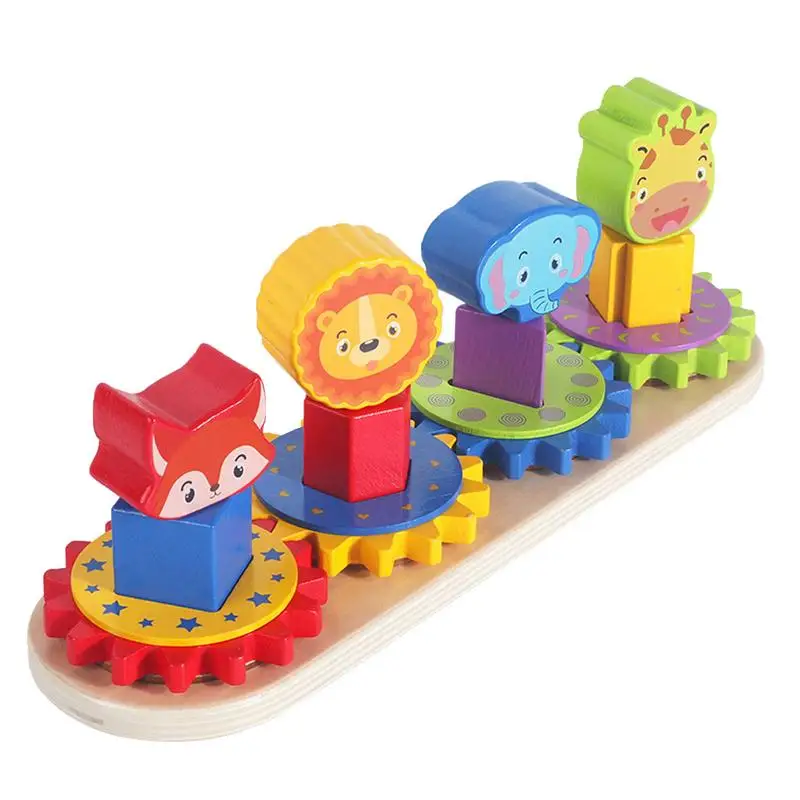 Wooden Stacking Toys Wooden Sorting Stacking Puzzle Preschool Kids Educational Montessori Toys For 1 To 3-year-old Boys Girls cartoon animal 3d wooden puzzle baby montessori toys toddlers educational wooden jigsaw puzzle set for 1 2 3 year old boys girls