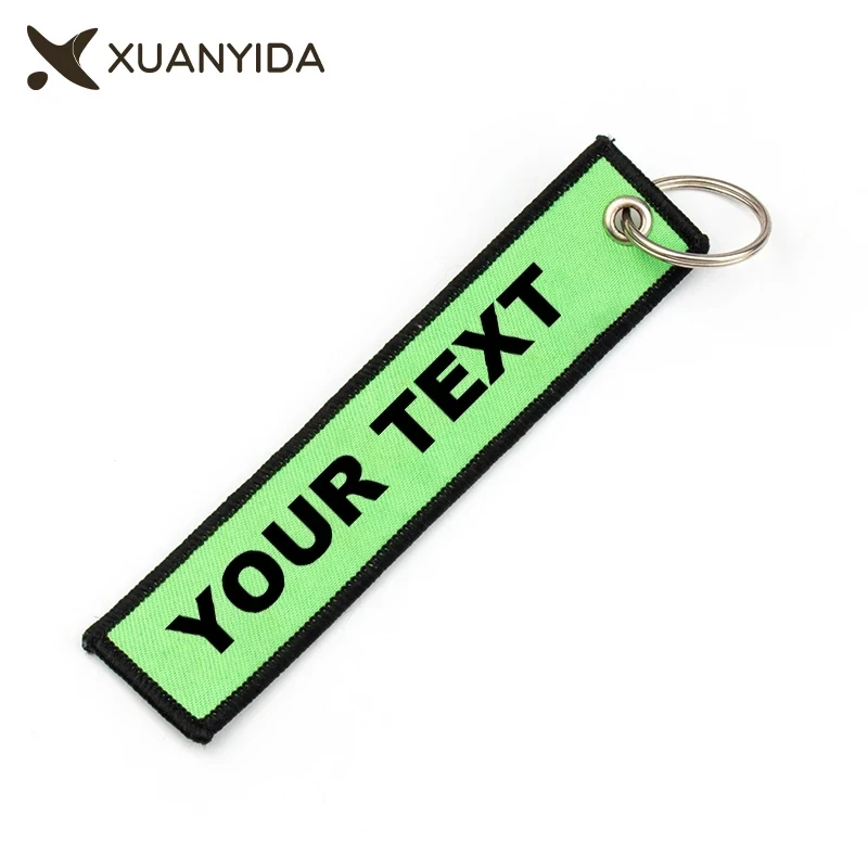 Portachiavi Personalizzato Con Nome Ricamato - Doppia Faccia, Per Valigie, Zaini E Borse, 18 Cm