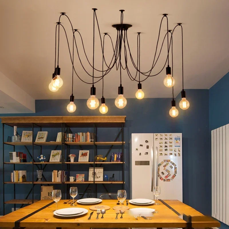 

Multi Head Creative Spider Chandelier 3/6/8/10 Head Sky Chandelier Lights for Home Chandelier