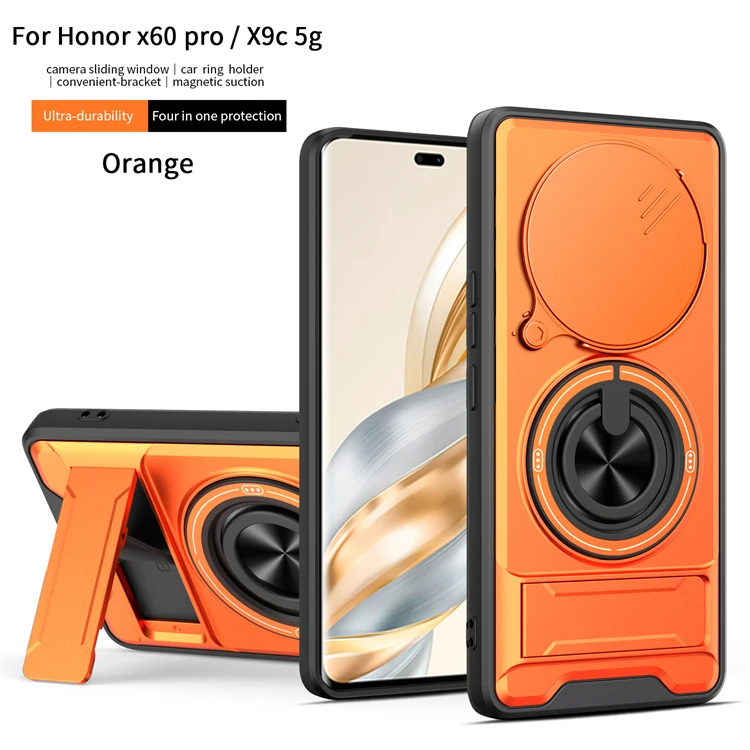 Enhanced 360° Rotating Magnetic Ring Phone Case Shell