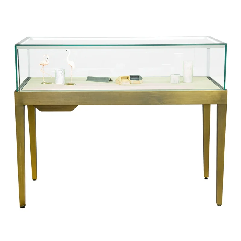 

Customized product、High End Luxury Gold Vitrine Showcase Jewelry Display Jewellery Shop Interior Boutique Display Cabinet Design