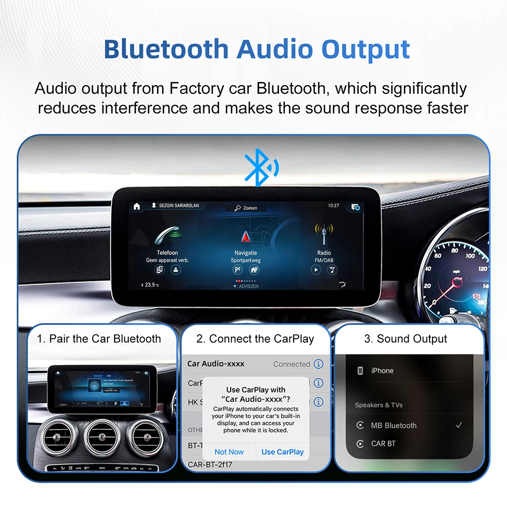Mercedes-Benz CarPlay Android Auto Media Box Image 11