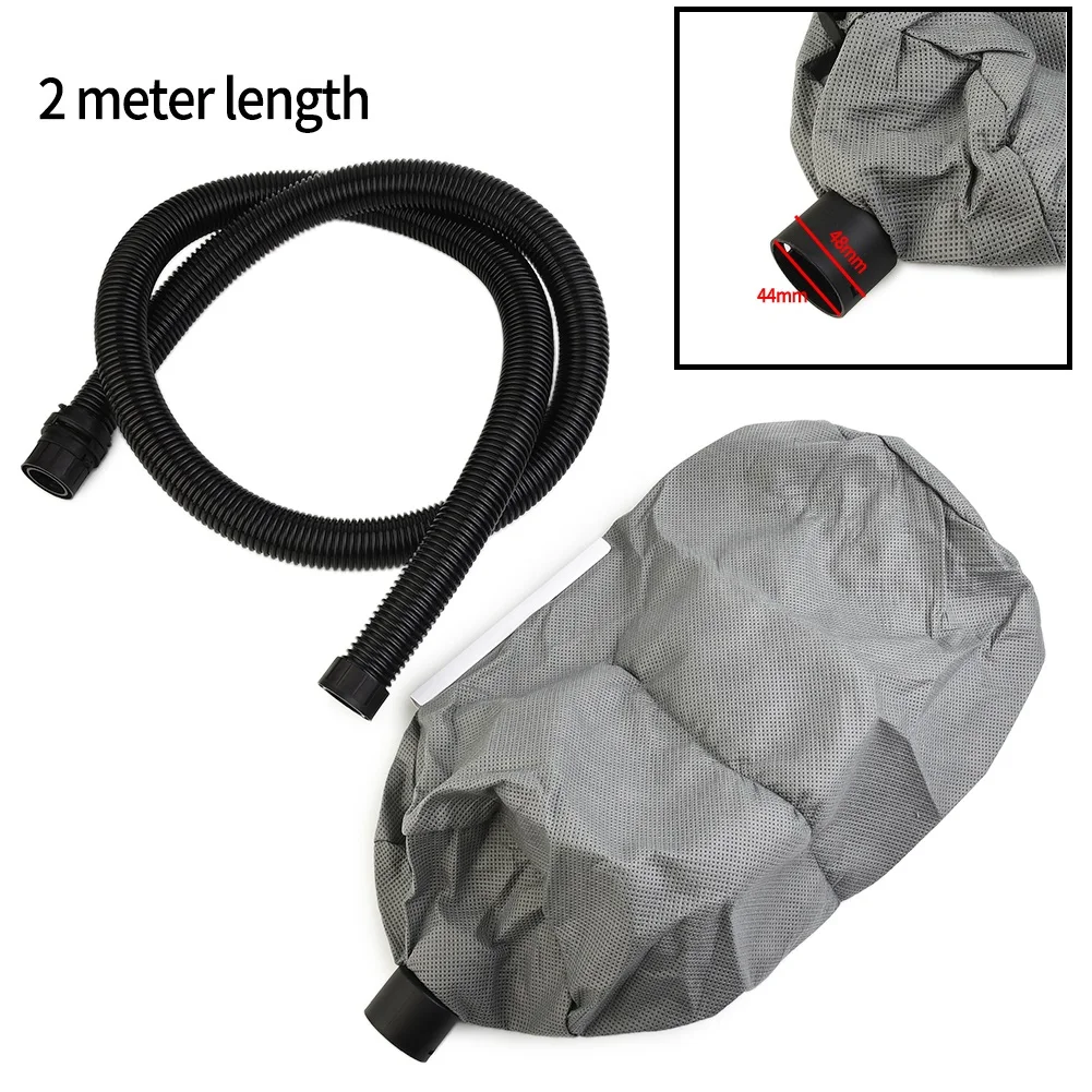 Wall Grinder Vacuum Bag With 2M Vacuum Cleaner Hose Tube Dust-free Self-priming Sandpaper Machine Dust Collector Putty Polishing angle grinder converted into blower vacuum cleaner cordless electric air blower vacuum cleannig blower blowing