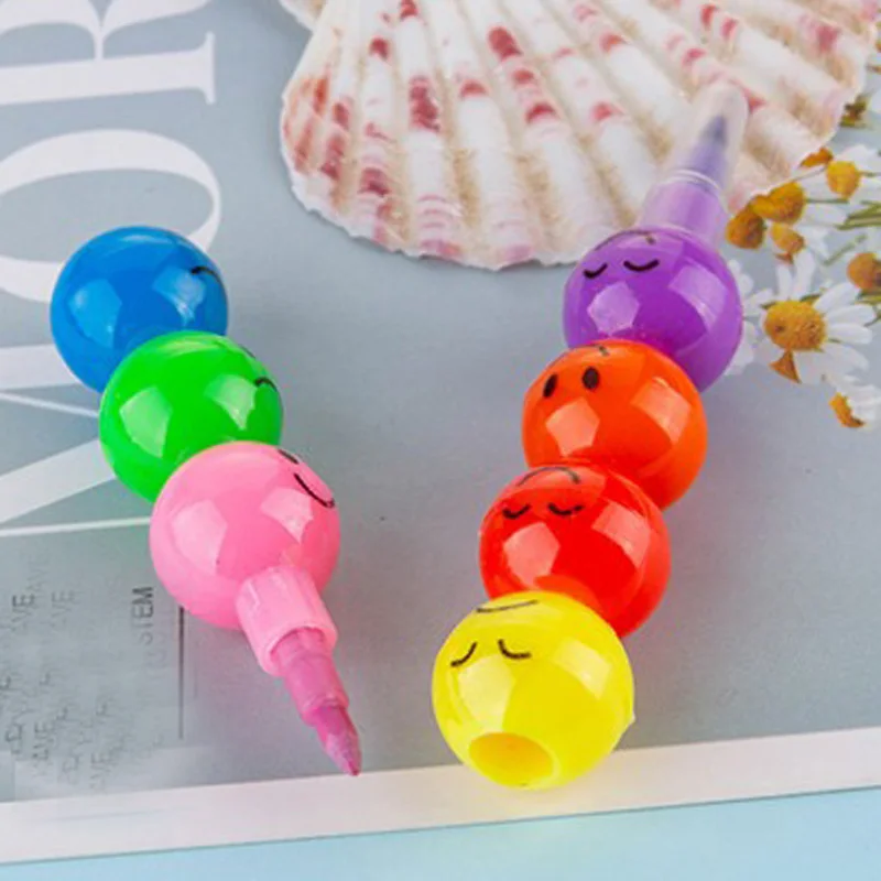 6 Pcs/lot Crayon Creative Building Blocks Crayon Cute Kawaii