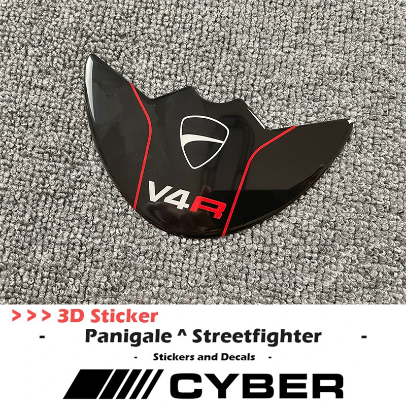 V4R For Ducati Streetfighter Panigale V4 V2 V4R V4S V4SP Shell Fender Protection 3D Stereo Sticker Decal Italian Tricolor Logo streeetfighter v4s v4 fairing shell fuel tank cover battery cover line sticker decals for ducati italian tricolor decal v4 v4s