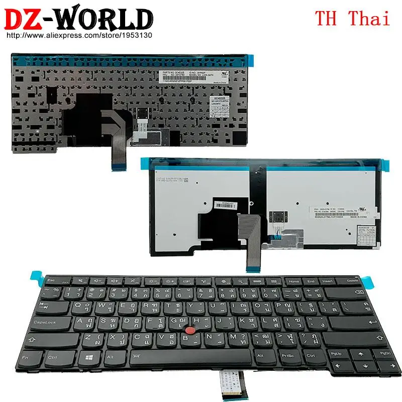 

Тайская клавиатура с подсветкой TH для Lenovo Thinkpad T440 T440S E431 E440 T440P T450 T450S T460 L470 L460 L450 L440 01AX344 04Y2760