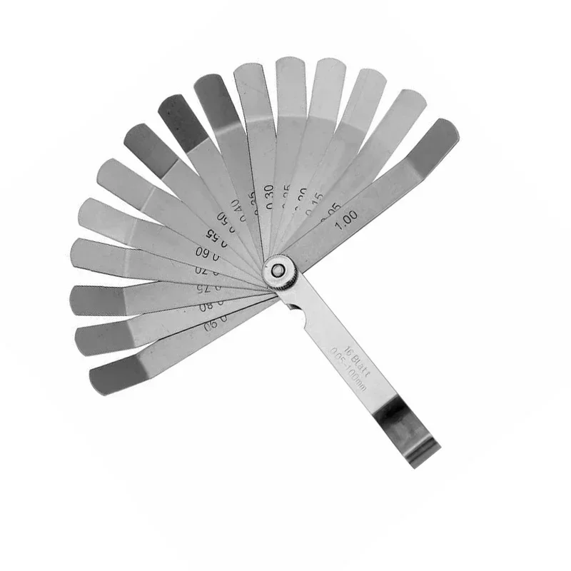 Spark Plug Feeler Gauge Set Metric Thickness Inspection Valve 102mm Stainless Steel Mesurement Tool Supplies Metalworking