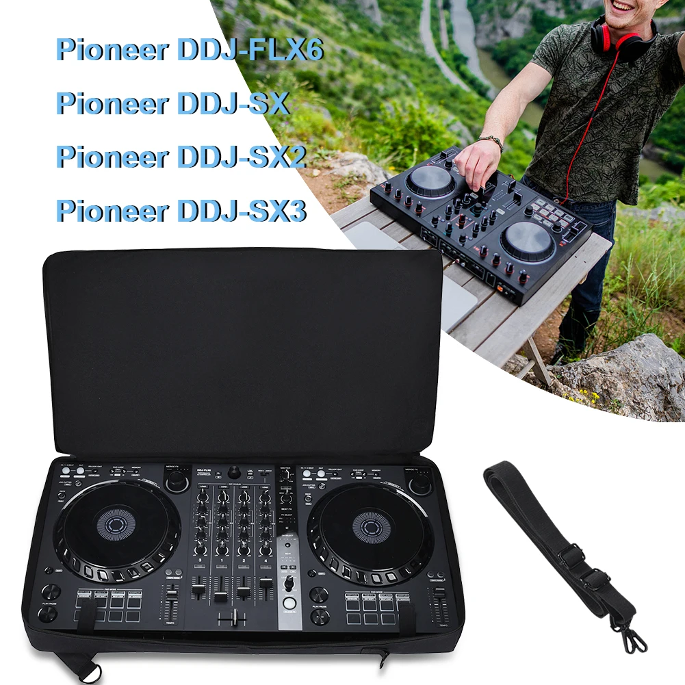 Carrying Case Bag with Shoulder Strap for Pioneer DDJ-FLX6 DDJ-SX DDJ-SX2 DDJ-SX3 DJ Controller Travelling Case Storage Bag 1077498 dj controller case