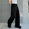 IEFB New Fashin Korean Style Men's Casual Pants Double-layer Straight Wide Leg Pants Solid Color Niche Stylish Men Wear 9C7056 2