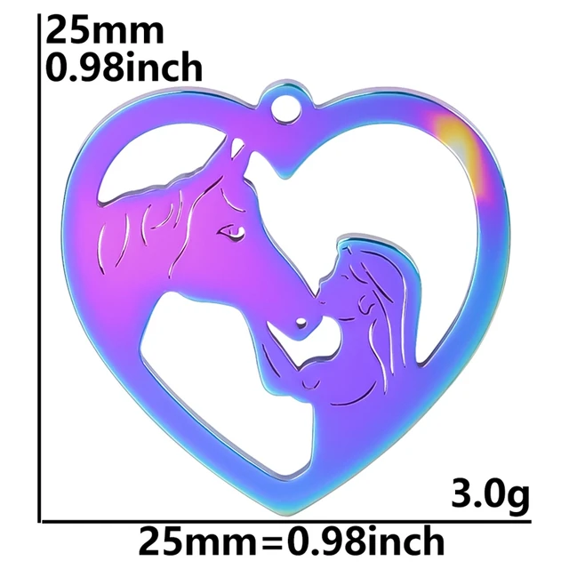 Stainless Steel Pendants Charm Alternative Set 5pcs 56