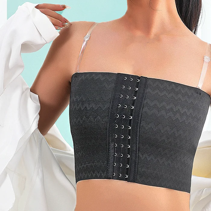 Breast Bra Intimates Shaper Breast Binder Trans With Bra Straps Tops Breathable Buckle Short Chest Les Lesbian Tomboy