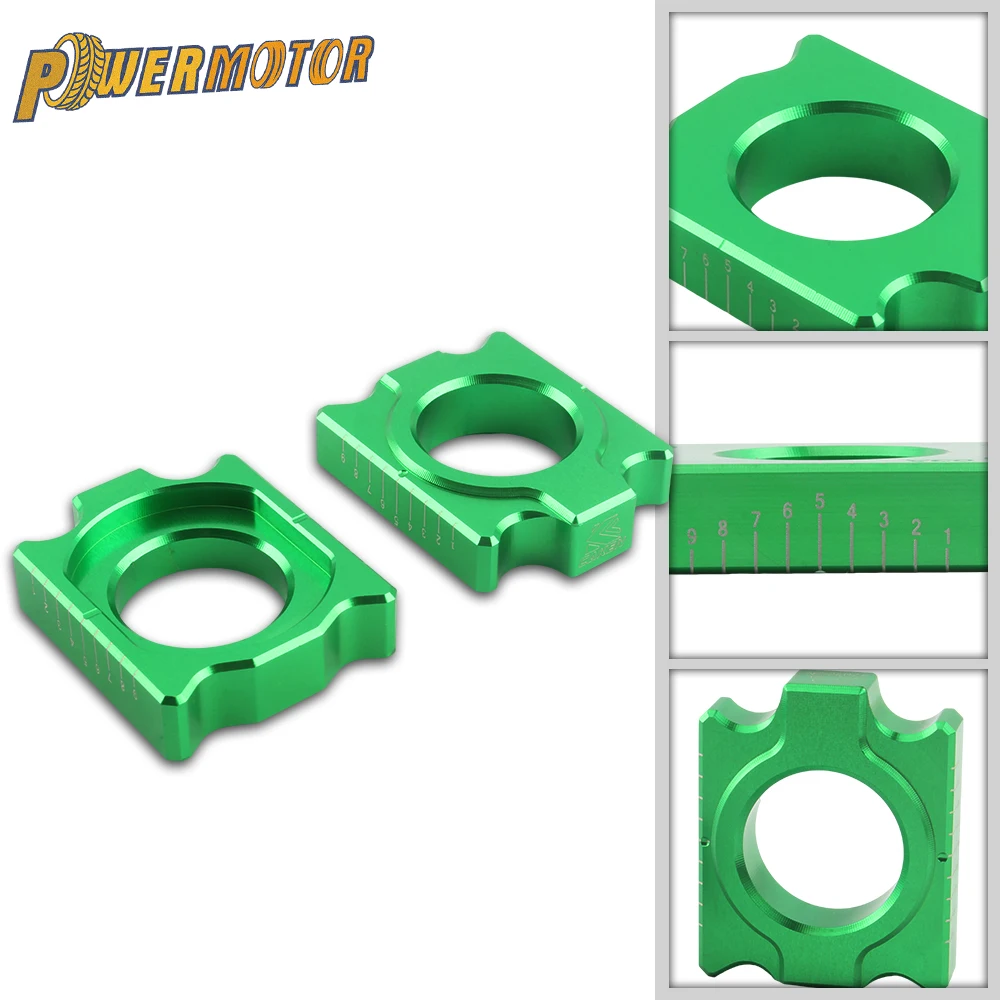 MotorcycleRearChainAdjusterAxleBlocksforKAWASAKIKX125250250F