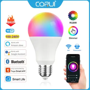 Acheter Lampe wifi intelligente TUYA 15W B22 E14 RGB, ampoule LED E27  alexa, Google Home 85-265V CW WW, ampoules magiques à intensité variable,  commande vocale