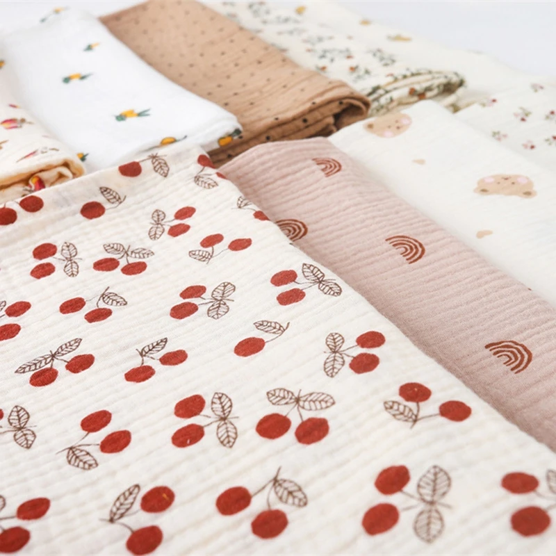 1Pc  85x65CM Upgraded Swaddle Blanket Cotton Muslin Blankets for Girls & Boys Baby Receiving 5