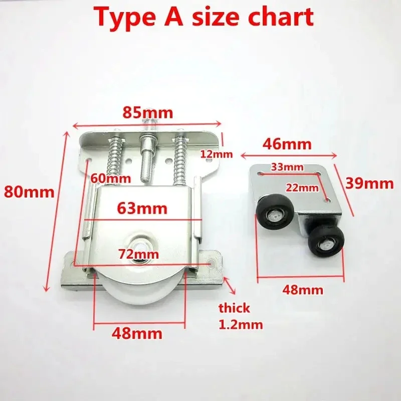Sliding door roller sliding door pulley Heavy Wardrobe Sliding Door Pulley Hanging Wheel Cabinet Sliding Door Roller Accessories