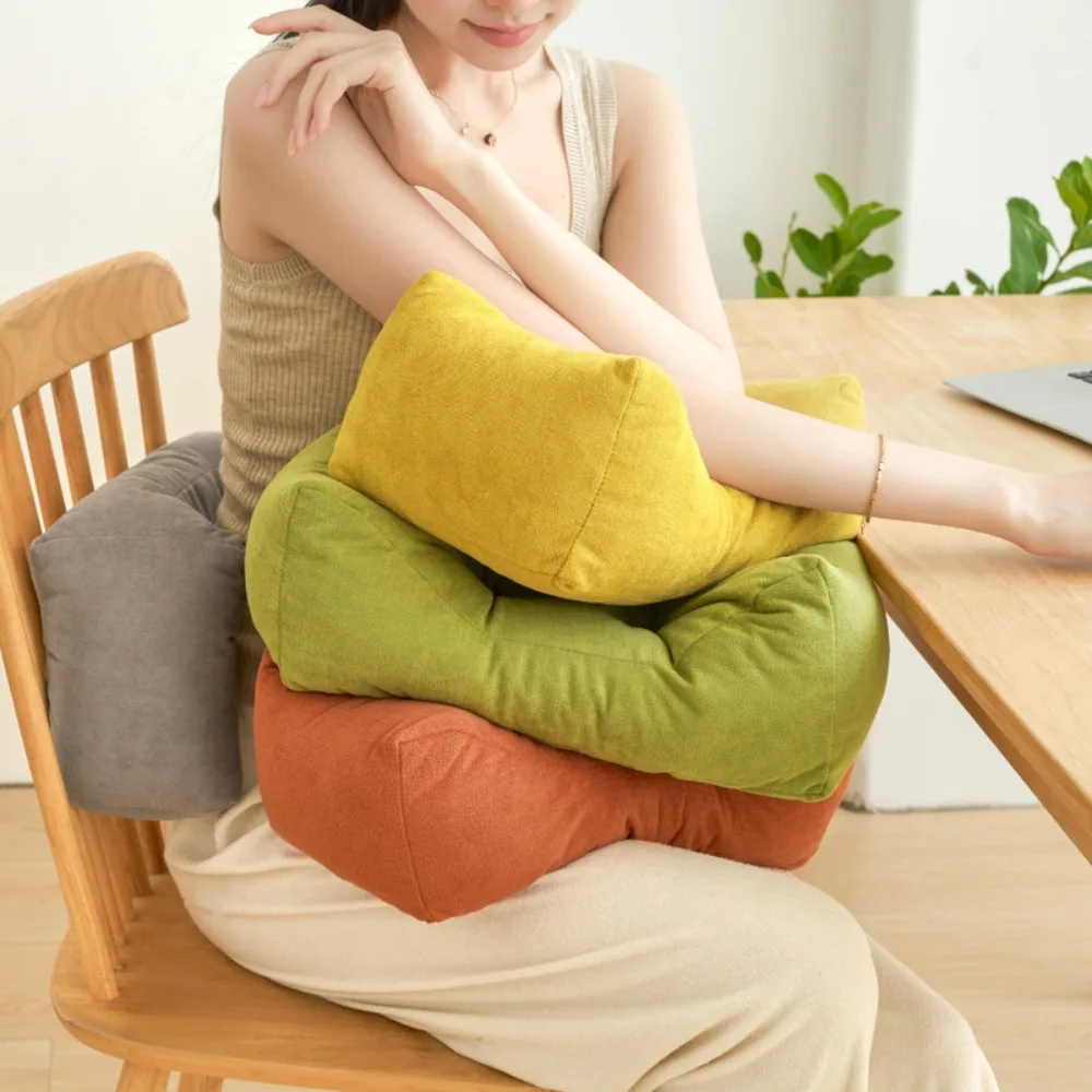 Comfortable Ergonomics Chair Backrest Cushion Breathable Soft Lumbar Pillow Thickened Short Sleeping Pillow Office