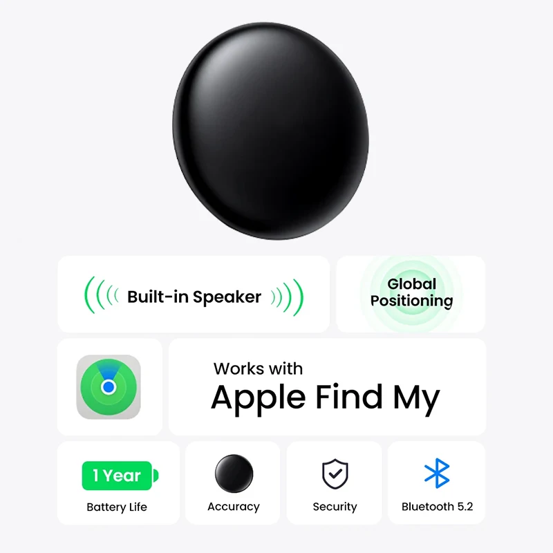 Xiaomi 5 Pack Anti-lose Tracker For Apple Airtag Replacemen via Find My Bluetooth GPS Tracker For Luggage IOS MFi Key Finder