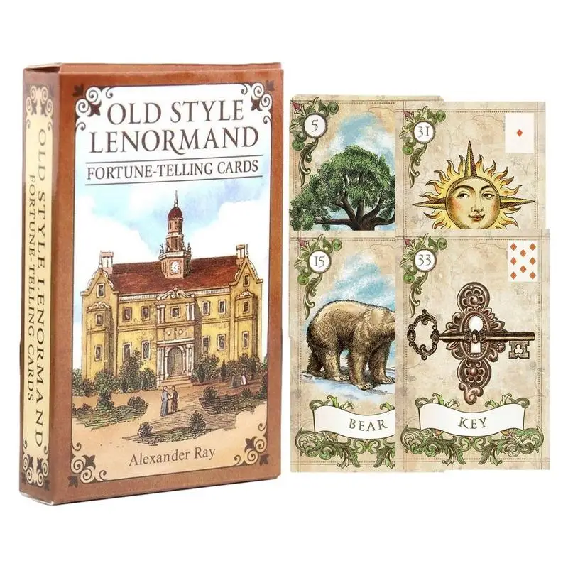 

Старомодный карточный Таро Lenormand, карточная игра, таро, чтение судьбы, дека, искусственная игра, подарок на день рождения
