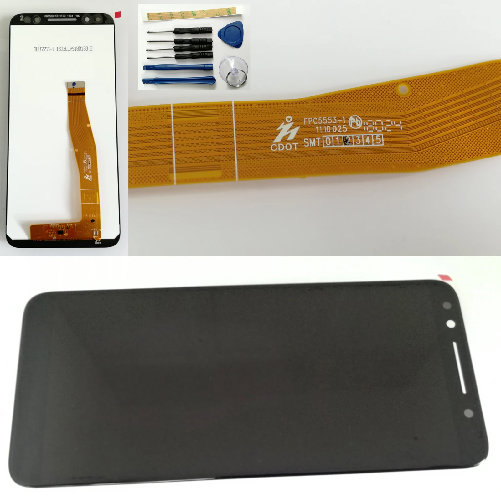 

Shyueda 100% Oig Новый ЖК-дисплей для Alcatel 3 5052 5052Y 5052D (2018) 5,5 дюйма сенсорный экран дигитайзер с инструментами