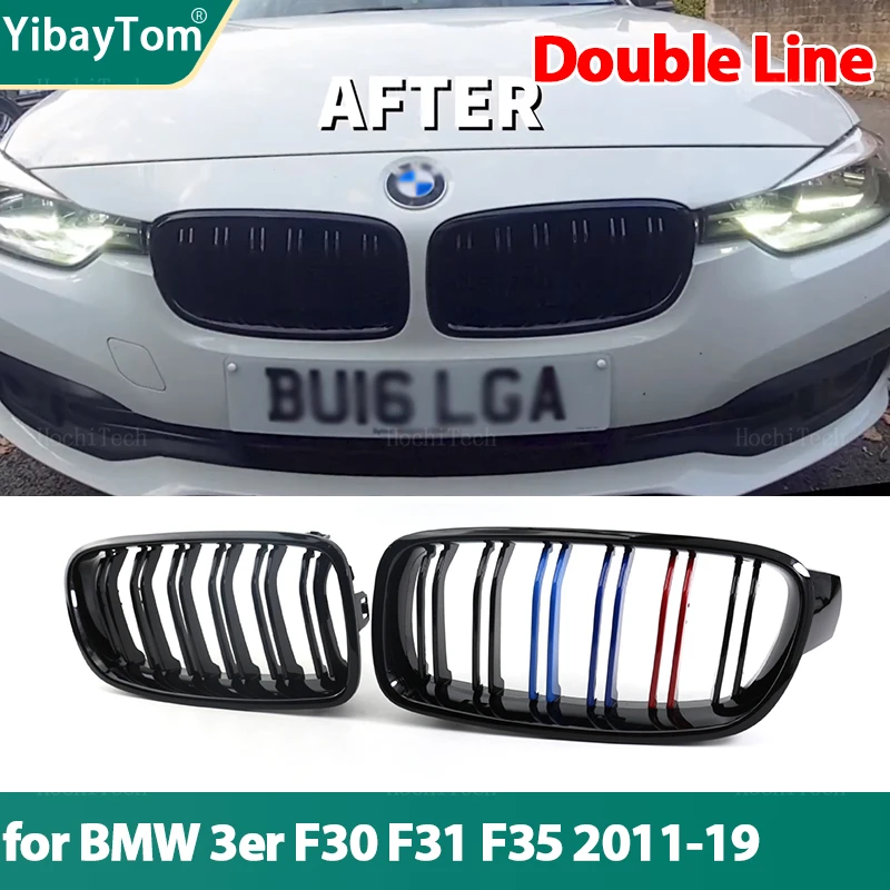

Передняя решетка для радиатора гоночная решетка подходит для BMW 3 серии F30 F31 F35 2012-2018 автомобильные аксессуары запасная часть двойная решетка