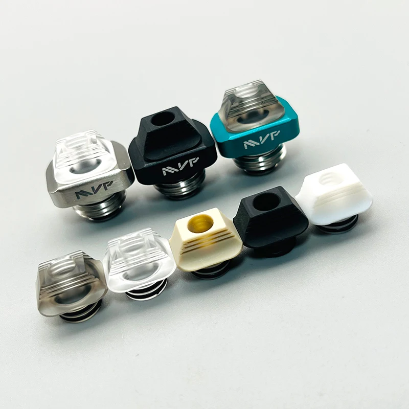 

DSX BB Thread Prc Arrow MVP Style Drip Tip Set 316SS Aluminum Base with 5 Mouth Tips for BB Billet Boro Box Mod Kit Accessories