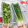 5/1Pcs Noodle Storage Box Long Noodle Preservation Box Plastic Large Capacity Spaghetti Rectangle Food Fresh-keeping Sealed Box 1