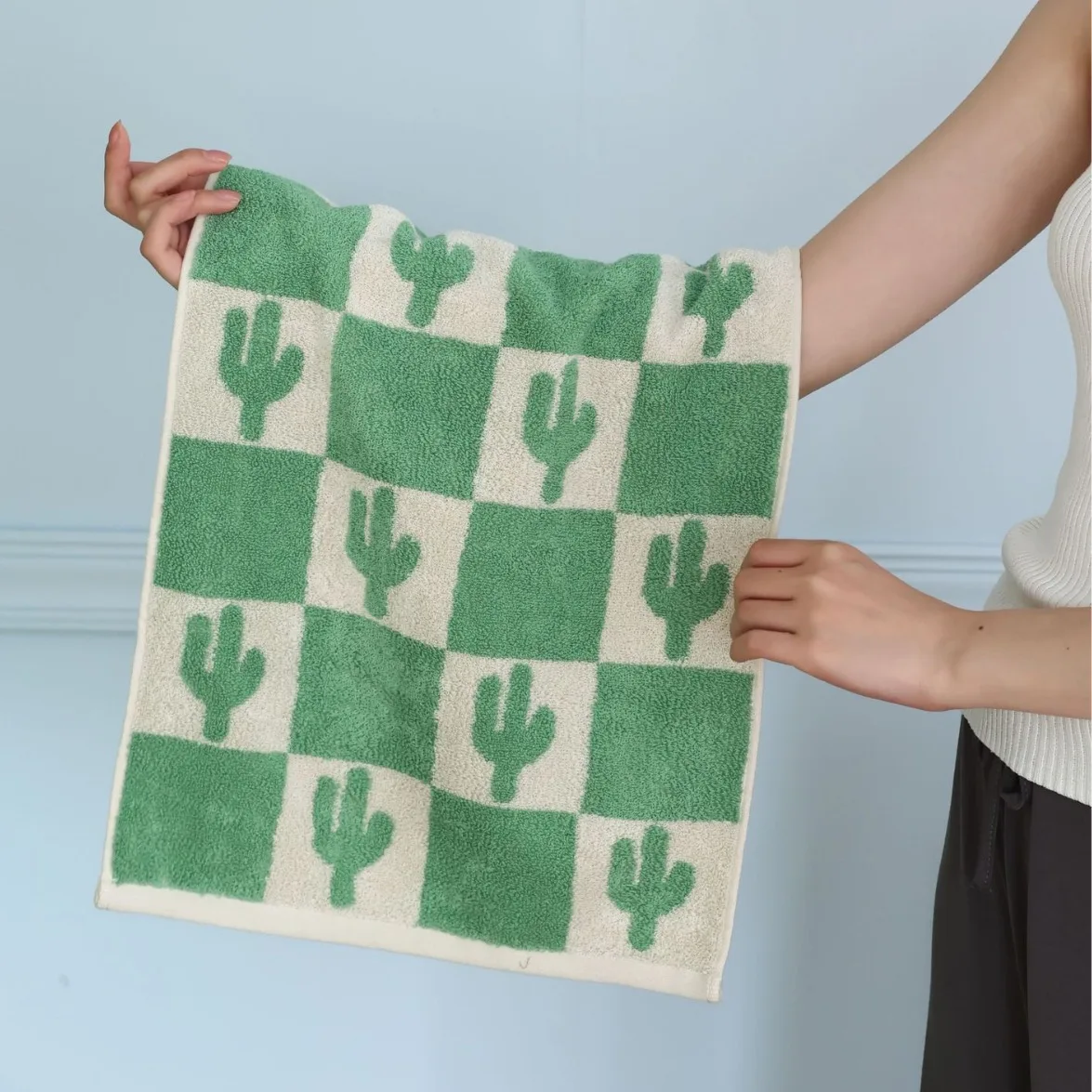 Retro Plaid Cotton Beach Bath Towel bath towels,cotton towel