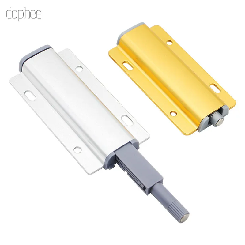 dophee 1/2pcs Aluminum Alloy Push to Open Cabinet Catches Door Magnetic Touch Stop Kitchen Invisible Cabinet Pulls Hardware