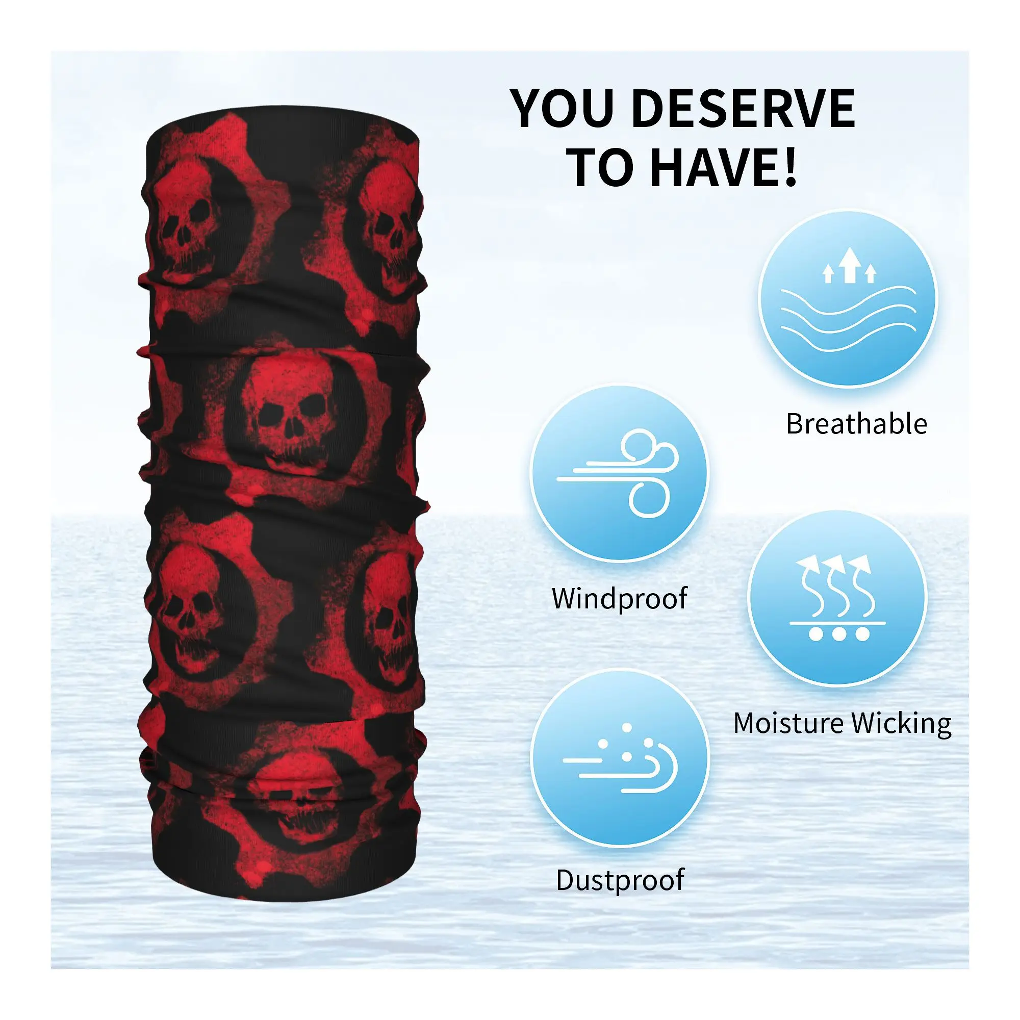 G-Gears Wars Bandana Neck Gaiter for Ski Camping Women Men Wrap Scarf Headband Warmer