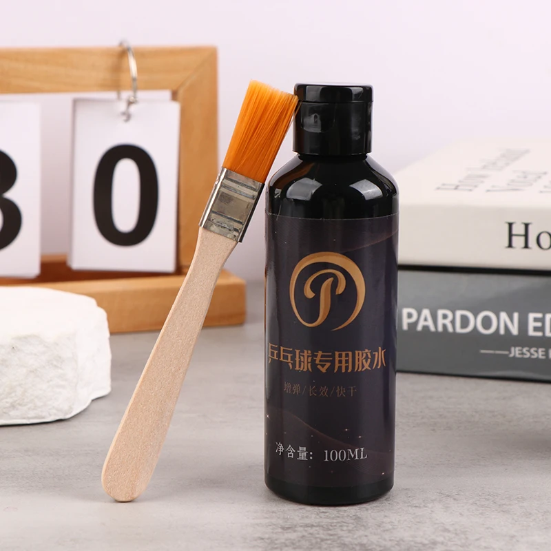 

100ml Table Tennis Glue Professional Rubber Table Tennis Racket Glue With Brush Strong Ping Pong Racket Repair Adhesive