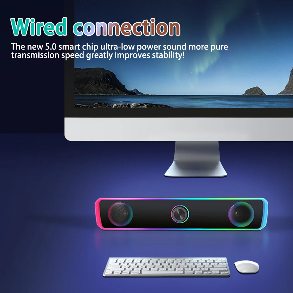 Bluetooth Speaker Home Theater Sound System 4D Surround Soundbar Computer Speaker for TV Soundbar Box Subwoofer Stereo Music Box