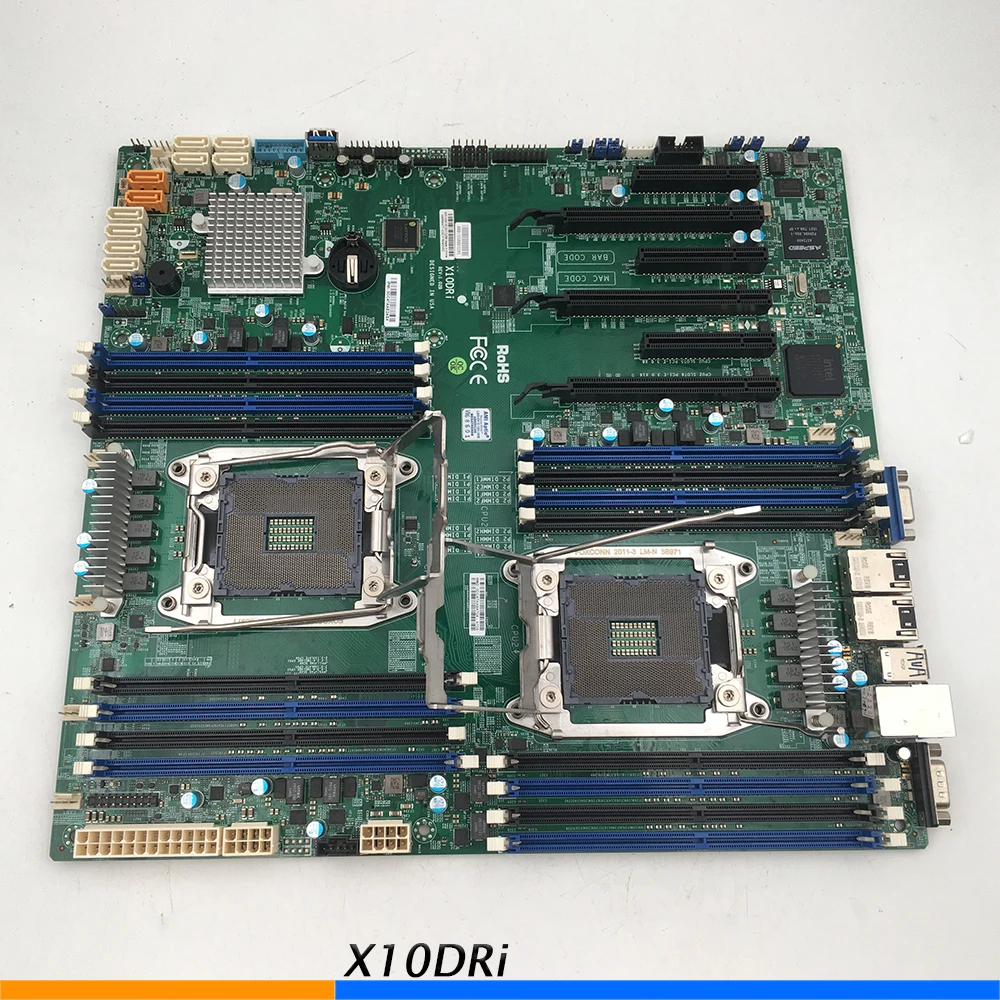 Two Way Server Motherboard For Supermicro X10DRi C612 LGA2011 Support E5 2600 V3 V4 DDR4 High