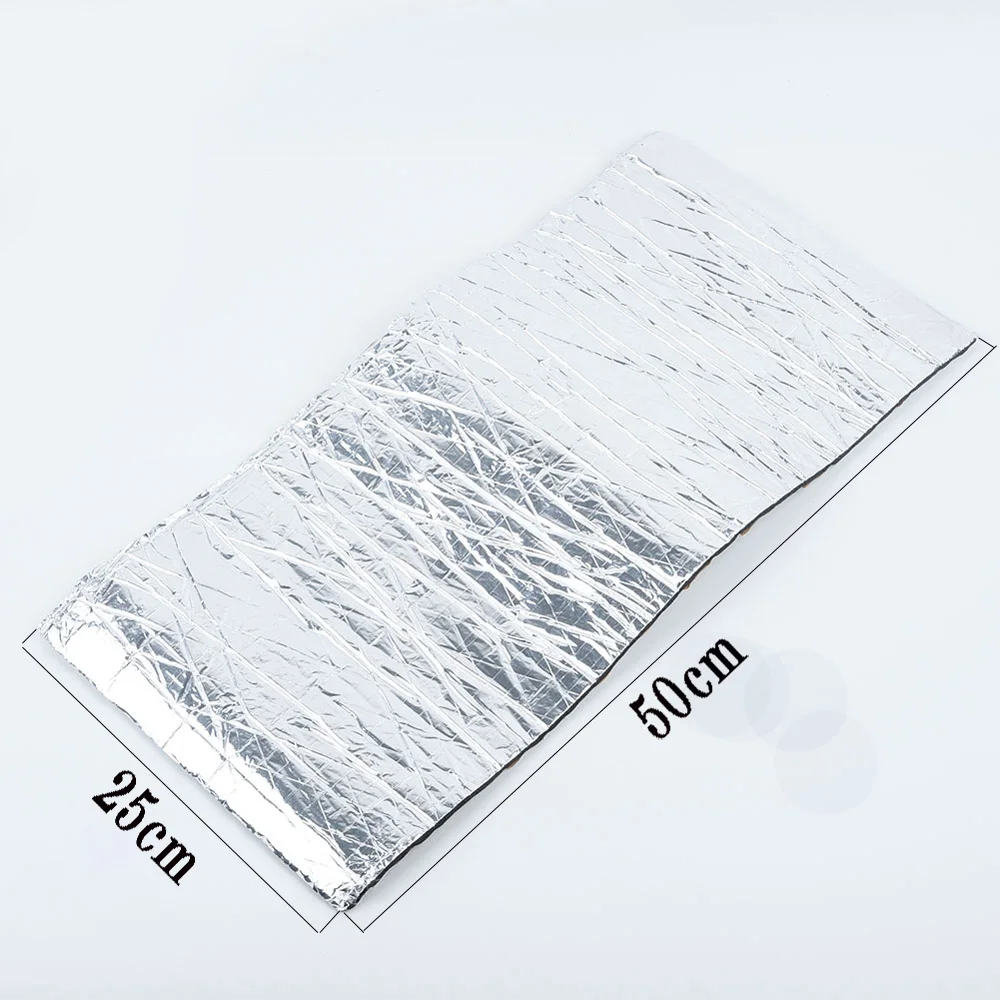 50*25CM Car Soundproof Deadening Mat Firewall Insulation Audio Noise Insulator Pad Cell Foam Heatproof Insulation Mat