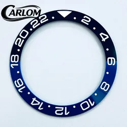 Black, Blue, Green Ceramic Aluminum Sloping Bezel Insert (Black Blue)