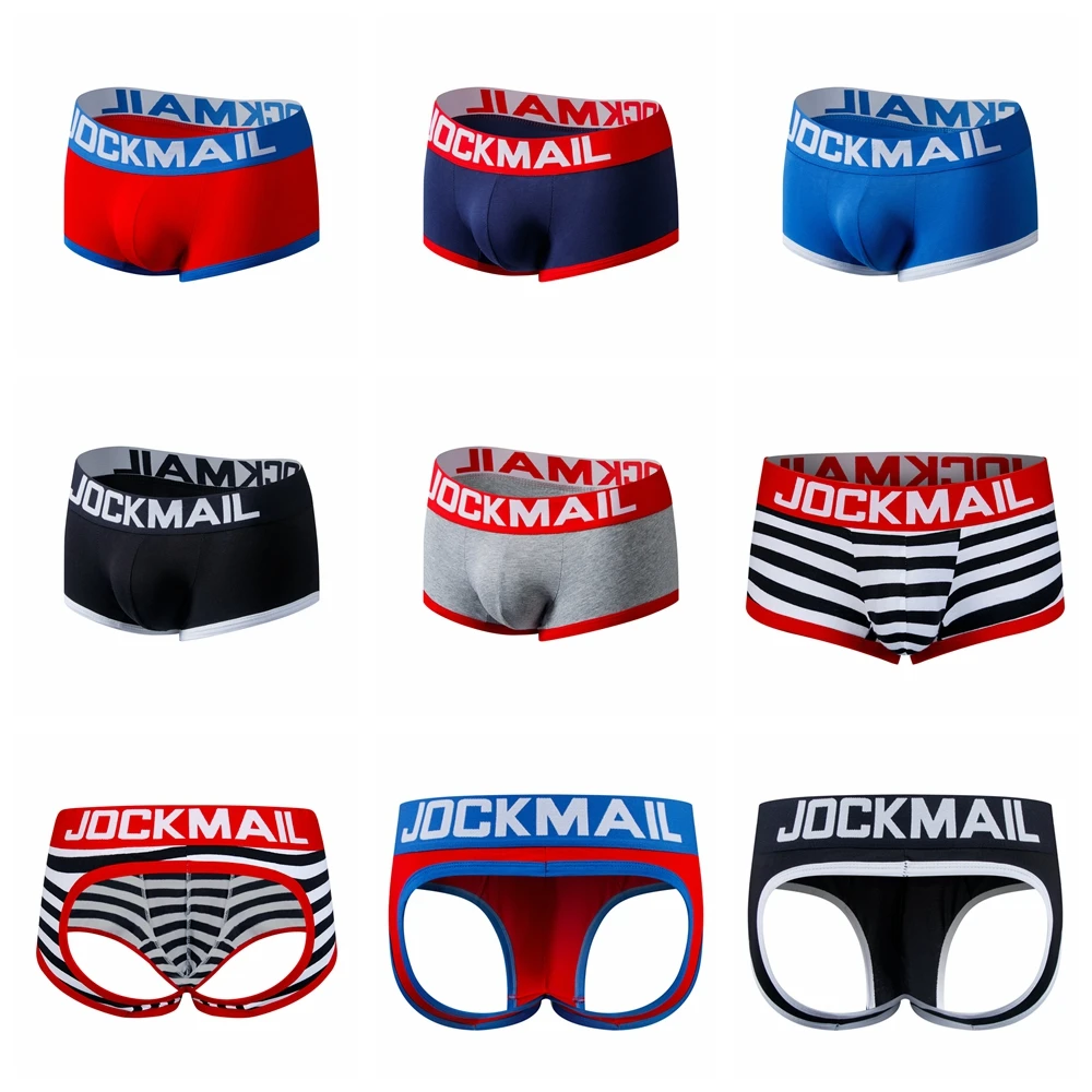 Men Underwear Boxer shorts Backless Buttocks Cotton Sexy open back Gay Man Underpant JockStrap mens underwear boxer shorts boxer underwear mens boxer briefs boxing shorts underwear men underwear
