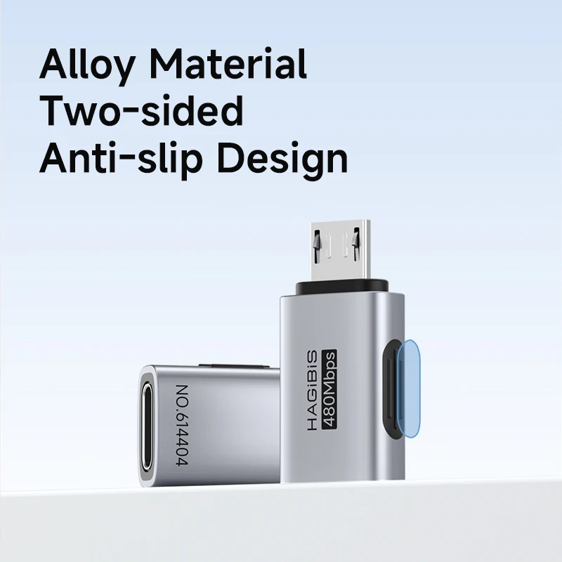하기비스 USB C-마이크로 USB 어댑터 타입 C(여성) to 마이크로 USB(남성) 변환 커넥터 (안드로이드 폰, 팬, 보조배터리, 삼성용)