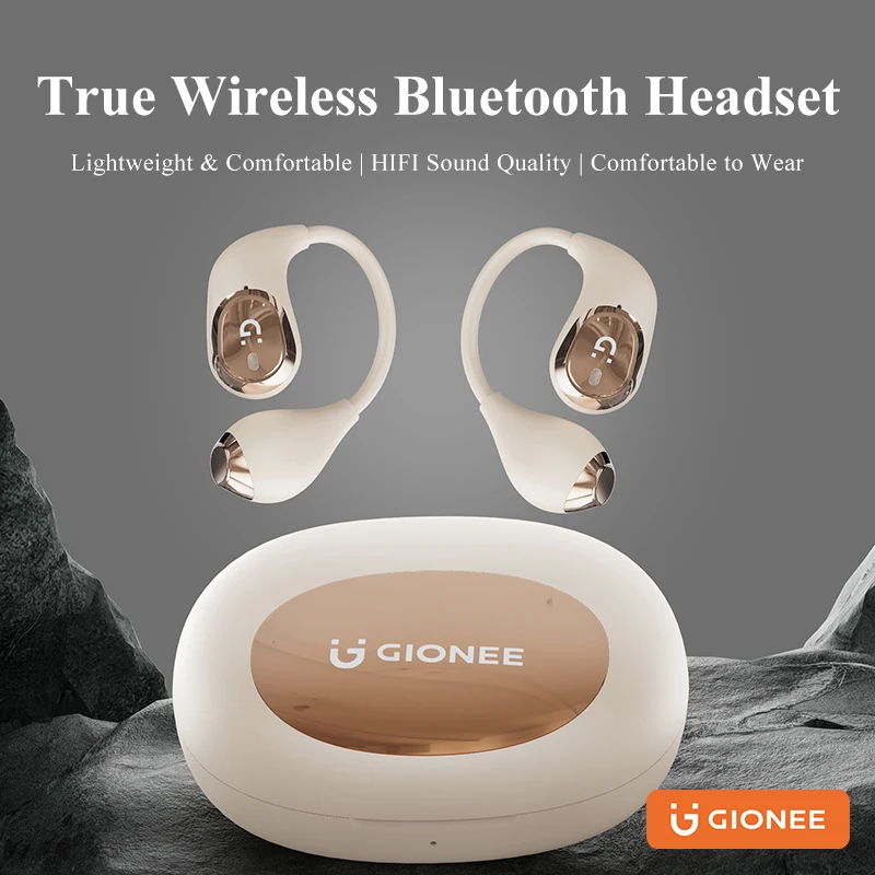 Gionee JL012 무선 블루투스 헤드폰, 5.0 충전 박스, 스테레오 HIFI 귀 걸이형 스포츠 블루투스 헤드셋
