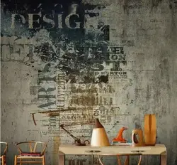 Custom size mural photo graffiti art retro background restaurant restaurant background mural decoration 3D wallpaper
