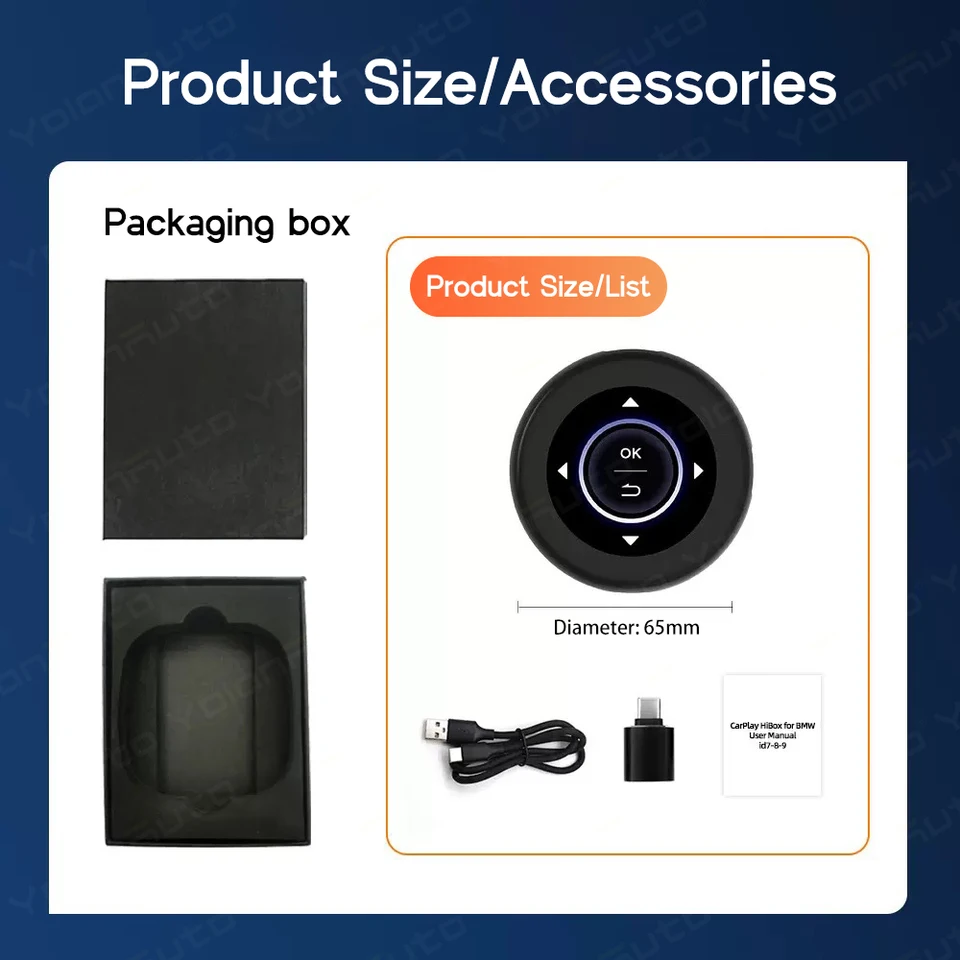 YolanAuto Android 13 Ai Box for BMW 2025 New Model, QCM6125 8+