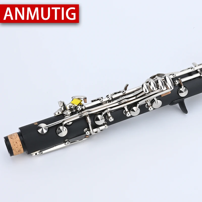 Eb Clarinet ABS Pipe Body Nickel Silver Key Soprano Instruments ANMUTIG S3