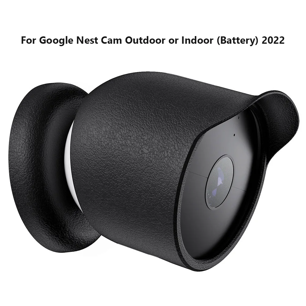 구글 네스트 캠용 실리콘 케이스 커버, 야외 또는 실내 (배터리) (흰색)