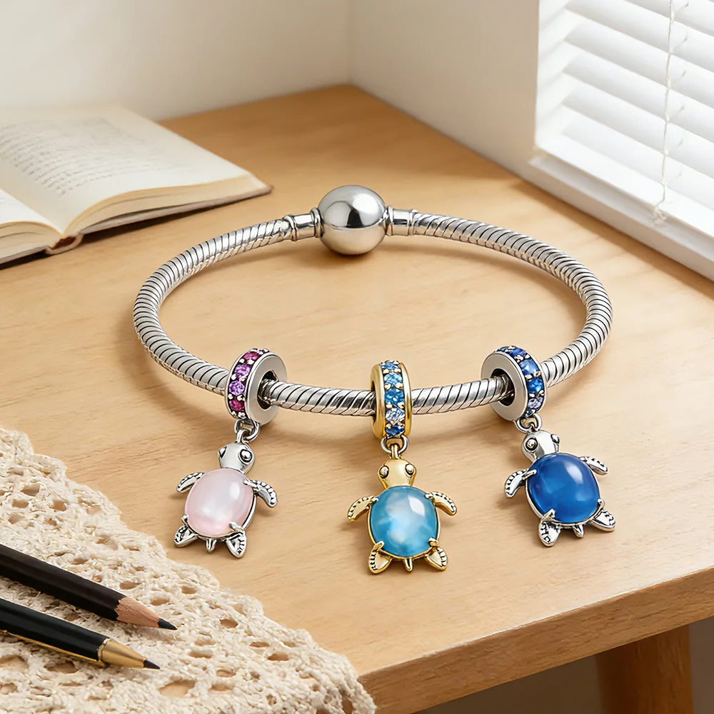 인기 급상승 DIY 바다바람 귀여운 애완동물 어린이 같은 기분을 선사하는 자동차 참 장식 비즈 오리지널 스네이크 본 팔찌에 어울리는 정교한 쥬얼리 선물